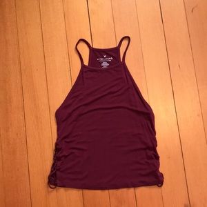 Maroon American Eagle Tank Top